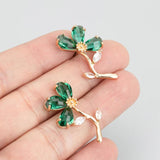 18k Plated Nickel Free DIY Earrings Charms 4pcs/lot