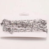 Gold-Plate Heart Bow Cable Chain for Jewelry Making