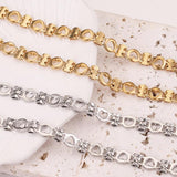 Gold-Plate Heart Bow Cable Chain for Jewelry Making