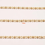 Gold-Plate Heart Bow Cable Chain for Jewelry Making