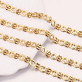 Gold-Plate Heart Bow Cable Chain for Jewelry Making