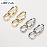 Zircon Link Button Jewelry Set