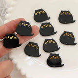 10pcs Acrylic Cat Pendant Base for DIY Earrings Necklace