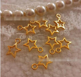 200pcs Vintage Hollow Star Pendant DIY Jewelry Findings