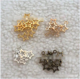 200pcs Vintage Hollow Star Pendant DIY Jewelry Findings