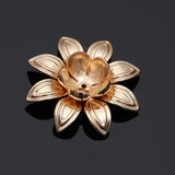 10pcs 27mm Copper Flower Bead Caps Filigree Spacer Jewelry Making Supplies