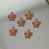 10pcs Brown Flower Pendant Charms for Diy Jewelry Making