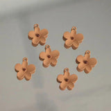 10pcs Brown Flower Pendant Charms for Diy Jewelry Making