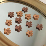 10pcs Brown Flower Pendant Charms for Diy Jewelry Making