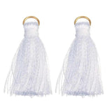 20pcs 36mm Silk Tassel Fringe Pendants Charms for DIY Jewelry Making
