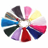 20pcs 36mm Silk Tassel Fringe Pendants Charms for DIY Jewelry Making