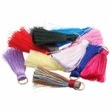 20pcs 36mm Silk Tassel Fringe Pendants Charms for DIY Jewelry Making