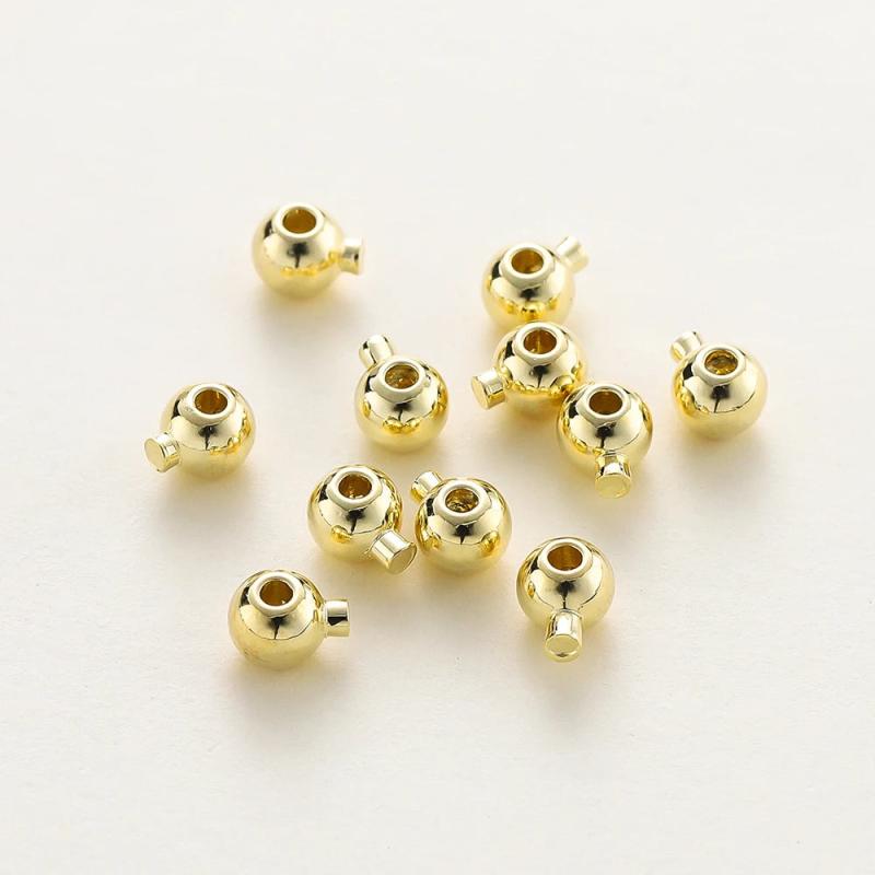 20pcs Round Cord End Crimp Clasps for Jewelry Making