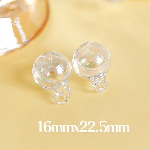 Mermaid Ji's Transparent Bubble Net Earring