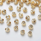 8PCS Diamond Brass Spacer Bead for Jewelry Making