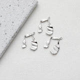 4PCS Note Pendant Personalized Charms Jewelry 20*25mm