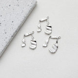 4PCS Note Pendant Personalized Charms Jewelry 20*25mm