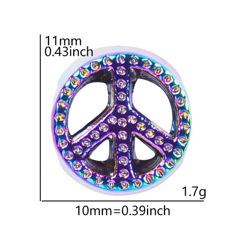 15pcs/lot Shell Flower Beads Stainless Steel Big Hole Pendant For DIY Jewelry