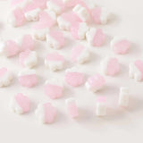 4PCS Hand Coloured Flower Glass Charms for Jewelry Making Necklace DIY Beads