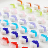 4PCS Hand Coloured Flower Glass Charms for Jewelry Making Necklace DIY Beads