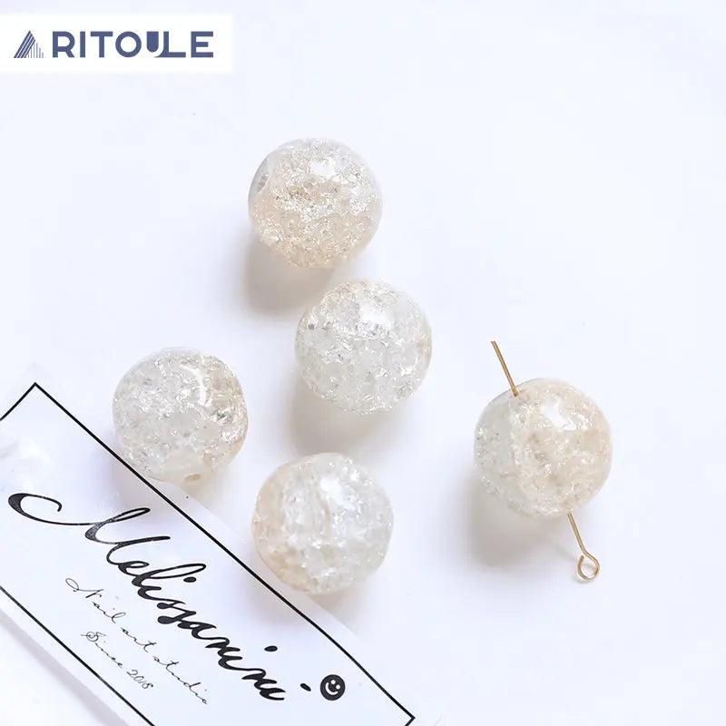 Japanese crystal burst round beads DIY jewelry accessories