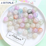 Japanese crystal burst round beads DIY jewelry accessories