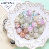Japanese crystal burst round beads DIY jewelry accessories