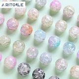 Japanese crystal burst round beads DIY jewelry accessories