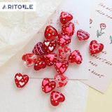 Crystal Love Glass Beads DIY Hand-Made Jewelry Necklace Beads