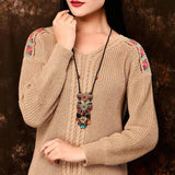 Ethnic Beaded Necklace Multi-Layer Accessory