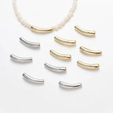 4PCSCrescent Moon Spacer Beads 19.3*4.3mm