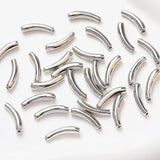 4PCSCrescent Moon Spacer Beads 19.3*4.3mm