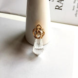 European American Diamond Crown Glass Earrings DIY Material
