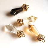 European American Diamond Crown Glass Earrings DIY Material