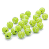 100pcs Green Tennis Ball Round Beads 12mm DIY Jewelry Making