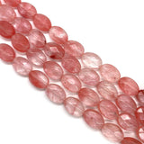 10x14mm Amethyst Malachite Faceted Natural Stone Oval Beads
