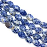 10x14mm Amethyst Malachite Faceted Natural Stone Oval Beads