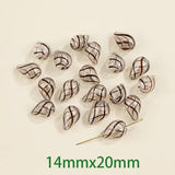 Chubby Water Drop Glass Beads DIY Jewelry Accessories 2PCS