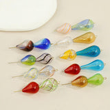 Chubby Water Drop Glass Beads DIY Jewelry Accessories 2PCS