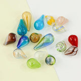 Chubby Water Drop Glass Beads DIY Jewelry Accessories 2PCS