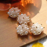 Pearl Beads Flower Patch DIY Earrings Jewelry Materials