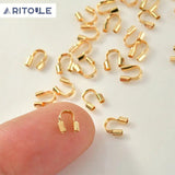 Copper 18K Horseshoe Buckle for DIY Jewelry Making
