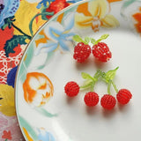 Fruit Stud Earrings 3D Bead Weaving DIY Jewelry Accessories