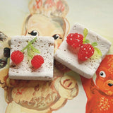Fruit Stud Earrings 3D Bead Weaving DIY Jewelry Accessories