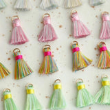 Silk Texture Cotton Thread Tassel Earrings DIY Hair Accessories