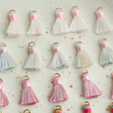 Silk Texture Cotton Thread Tassel Earrings DIY Hair Accessories