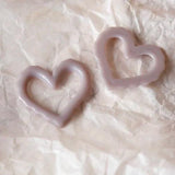 Lace Wave Love Frame DIY Earrings Resin Ear Clip Ins