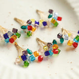 Bright Bead Combination Bouquet Crystal Earrings Pendant DIY Accessories