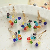 Bright Bead Combination Bouquet Crystal Earrings Pendant DIY Accessories