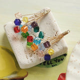 Bright Bead Combination Bouquet Crystal Earrings Pendant DIY Accessories